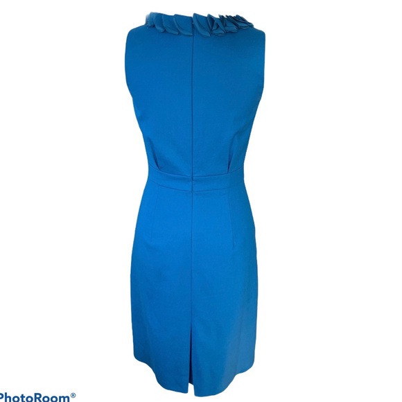 J. Crew Factory Suiting Cyan Leigh Sheath Dress - Picture 4 of 9